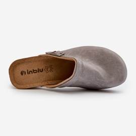 Zoccoli Tacco Basso da Donna Inblu BL000004 Grigio 1