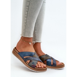 Comode infradito leggere da donna Inblu GS000052 Blu navy 2