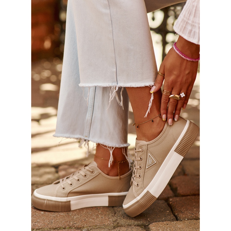 Sneakers Basse da Donna Marrone Enalae 1