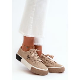Sneakers Basse da Donna Marrone Enalae 2