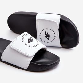 Infradito da Bambino 4FJMM00FFLIF042-10S Bianco e Nero bianca 1