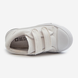 Scarpe da ginnastica con velcro per bambini Big Star NN374117 Bianco 2
