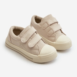 Scarpe da ginnastica con velcro per bambini Big Star NN374112 Beige 1