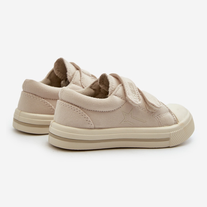 Scarpe da ginnastica con velcro per bambini Big Star NN374112 Beige 2