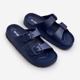 Infradito leggere da bambino in schiuma con fibbie, colore blu navy Adirnaca 2