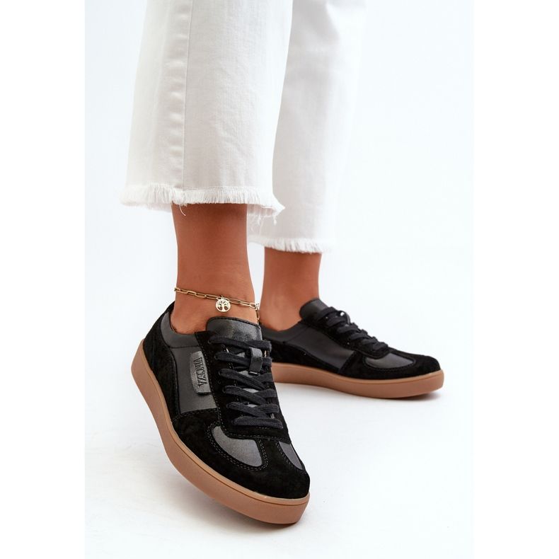 Sneakers da Donna in Pelle Nere Vinceza 7333 nero 2