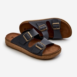 Infradito da Uomo Leggere e Comode con Fibbie Inblu MT000016 Blu Navy 2