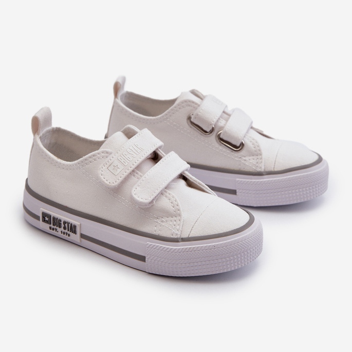 Scarpe da ginnastica con velcro per bambini Big Star LL374016 Bianco 1