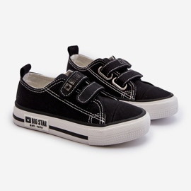 Scarpe da ginnastica con velcro per bambini Big Star LL374015 Nere nero 1
