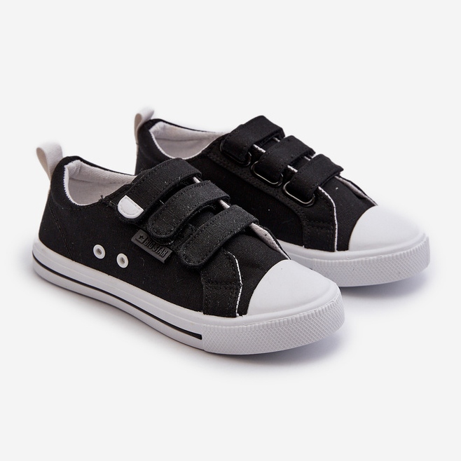 Scarpe da ginnastica con velcro per bambini Big Star NN374118 Nere nero 1