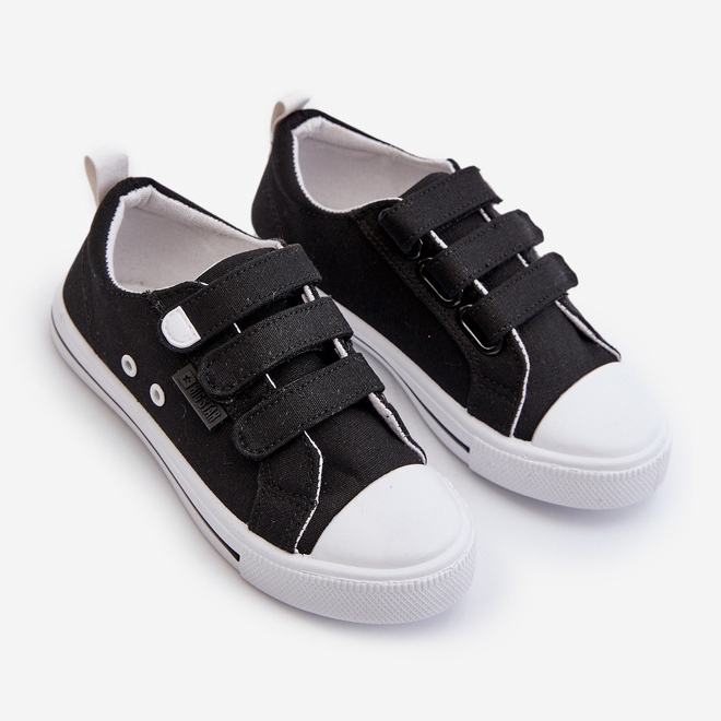 Scarpe da ginnastica con velcro per bambini Big Star NN374118 Nere nero 2