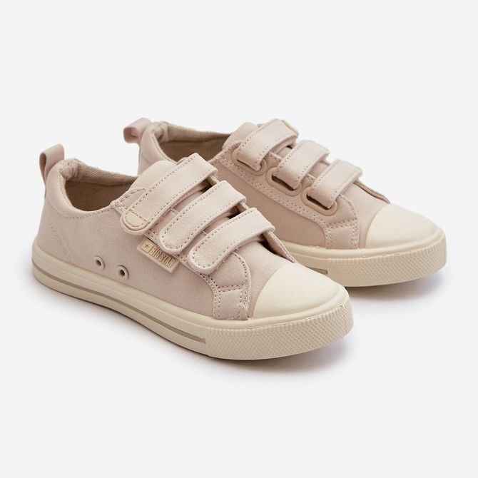 Scarpe da ginnastica con velcro per bambini Big Star NN374119 Beige 1