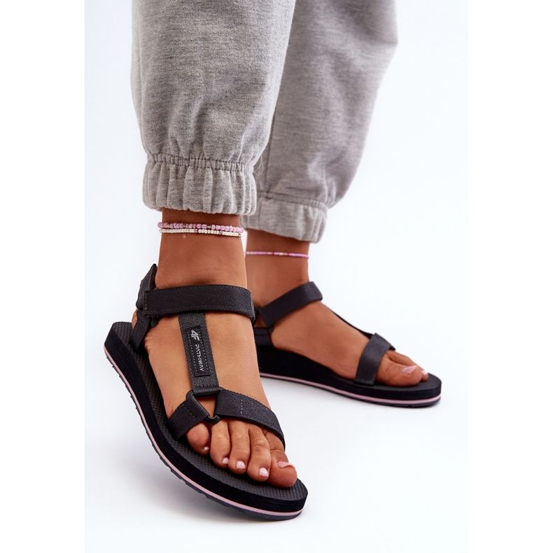 Sandali sportivi da donna 4FRSS24FSANF054-23S Grigio scuro 2