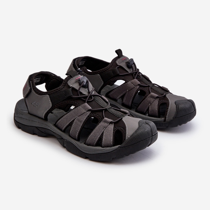 Comodi Sandali da Uomo 4FRSS24FSANM058-23S Grigi grigio 2