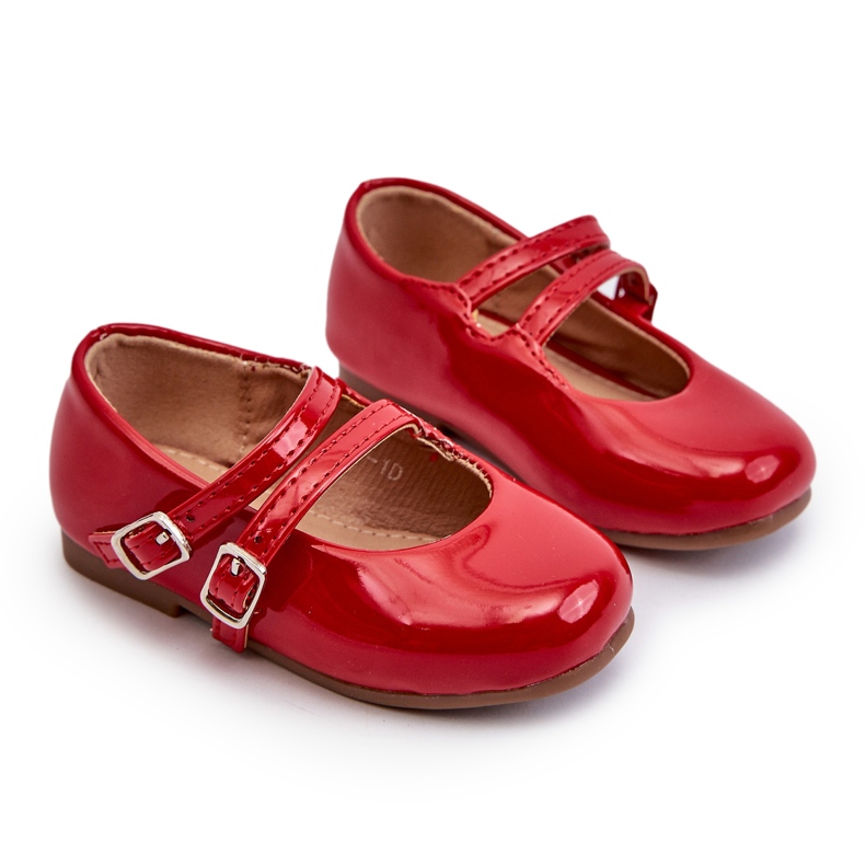 Ballerina per bambini dipinti con strisce rosse rosso 4