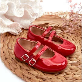 Ballerina per bambini dipinti con strisce rosse rosso 3