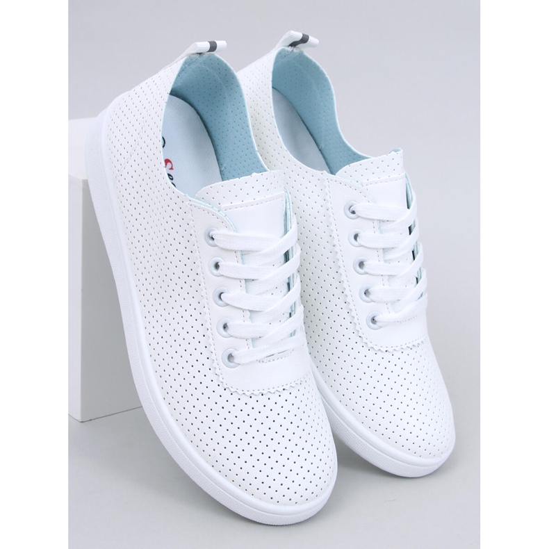 Sneakers Ponts All White traforate bianca 1