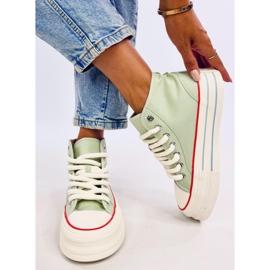 Puell Scarpe da ginnastica con plateau blu verde 1