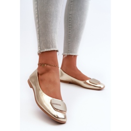 Ballerine Da Donna In Eco Pelle Con Decoro Oro Edoslli d'oro 2