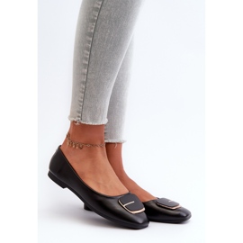 Ballerine Da Donna In Eco Pelle Con Decorazione Nero Edoslli 1