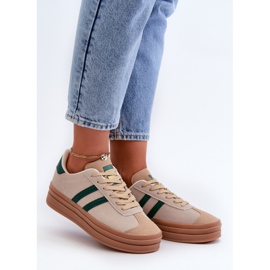 Sneakers Platform da Donna Beige e Verde Egelia 2