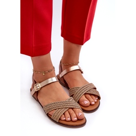 S.Barski MY923 Sandali piatti da donna, Marrone 3