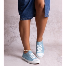 Sneaker Rashidah blu lucida 1