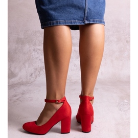 Décolleté con cinturino Norrie rosse rosso 1