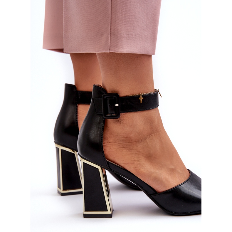 Sandali Eleganti da Donna con Tacco Alto Nero Rosazara 3