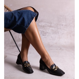 Décolleté nere con punta quadrata di Alhena nero 1