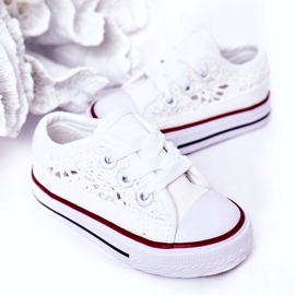 Sneakers Da Bambino Con Laccio, Colore Bianco 1