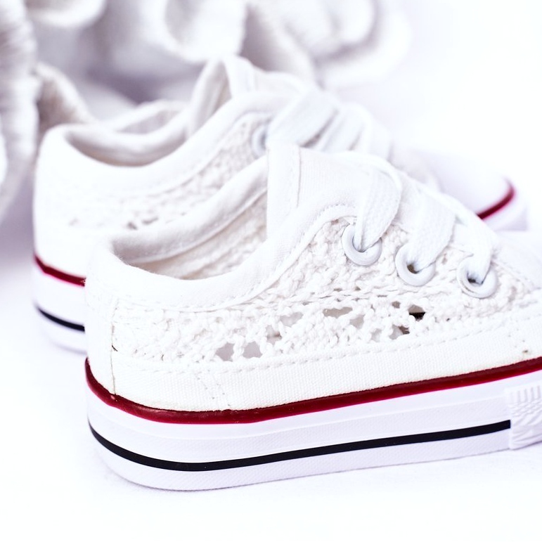Sneakers Da Bambino Con Laccio, Colore Bianco 2