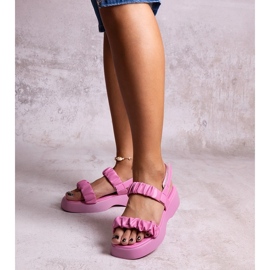 Sandali rosa Dashi con suola spessa 1