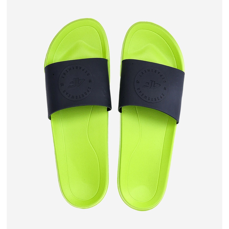 Infradito da uomo 4FMM00FFLIM047A-45S Verde nero 2