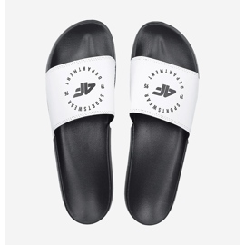 Infradito da Donna 4FMM00FFLIF044A-10S Bianco e Nero bianca 1