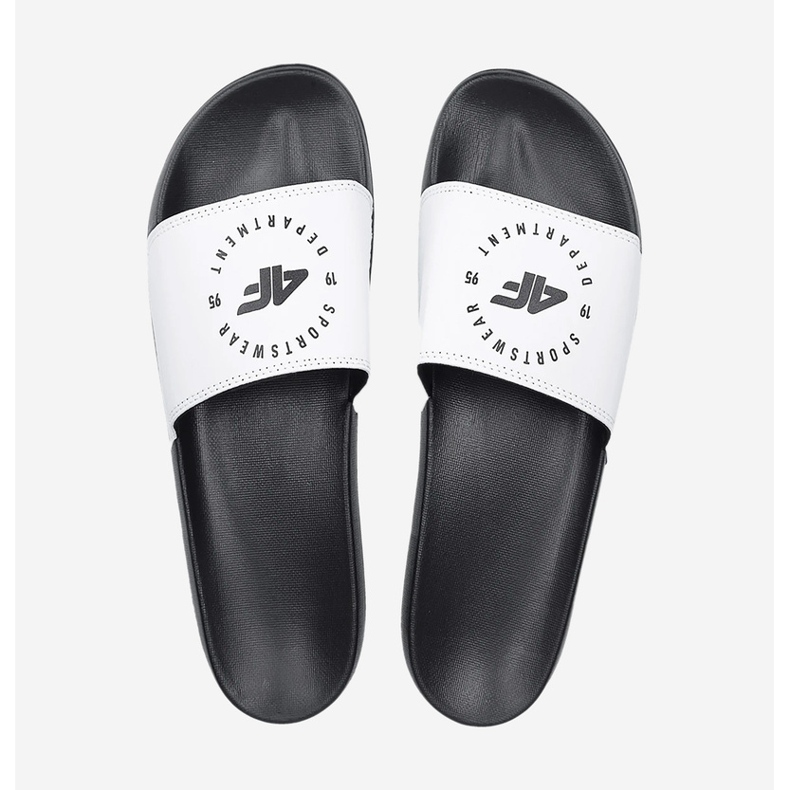 Infradito da Donna 4FMM00FFLIF044A-10S Bianco e Nero bianca 1