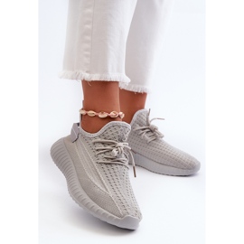 Scarpe Sportive Slip-On Da Donna In Tessuto Grigie Nelmarie grigio 2