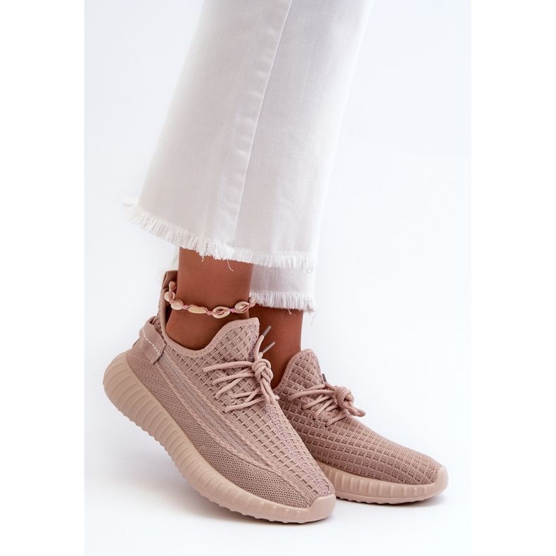 Scarpe Sportive Slip-On Da Donna In Tessuto, Nelmarie Rosa 2