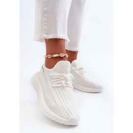 Scarpe Sportive Slip-On Da Donna In Tessuto, Nelmarie Bianco 2
