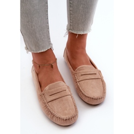Mocassini da Donna in Eco Camoscio Beige Rerteria 2
