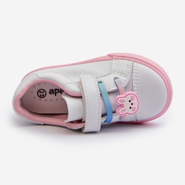 Scarpe da ginnastica per bambini Scarpe da ginnastica con spilla, Pennyn bianche e rosa 2