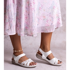 Sandali con plateau Nural bianchi bianca 1