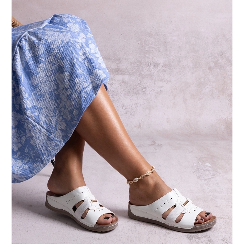 Infradito Karime classiche bianche bianco 1