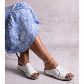 Ciabatte Marouna bianche traforate bianca 1