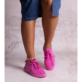 Sneaker sportive Khitam rosa scuro 1