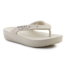 Infradito Crocs Classic Platform Flip 207714-2Y2 beige 1