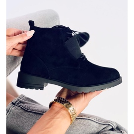 Stivaletti con lacci Anja Black nero 1