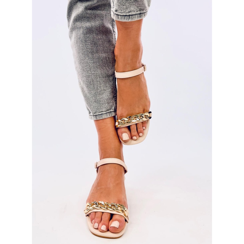 Sandali con tacco basso Daphne Beige 1