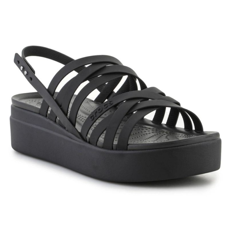 Sandali Crocs Brooklyn Strappy Lowwdg 206751-001 nero 1