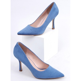 Stiletti da donna Giorgia Blue in camoscio 1